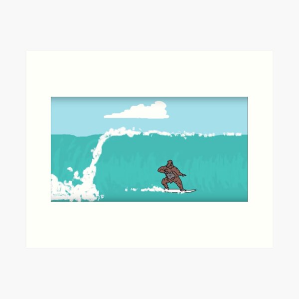 Aperçu de l'œuvre Le Big Lez Show - Sassy Surf créée et vendue par Corey Zammit.