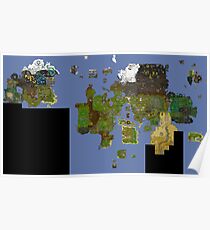 Póster OldSchool Runescape World Map