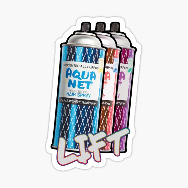 Do You Even Lift? Aqua Net Sticker for Sale by namelessshape