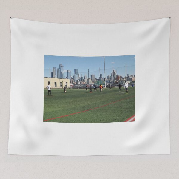 Item preview, Soccer (Football) on the Hudson River, Manhattan Skyline, Hobokeb, New Jersey designed and sold by lenspiro.