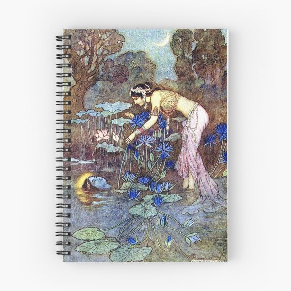 Item preview, Sita Finds Rama Among the Lotus Blossoms - Warwick Goble designed and sold by forgottenbeauty.
