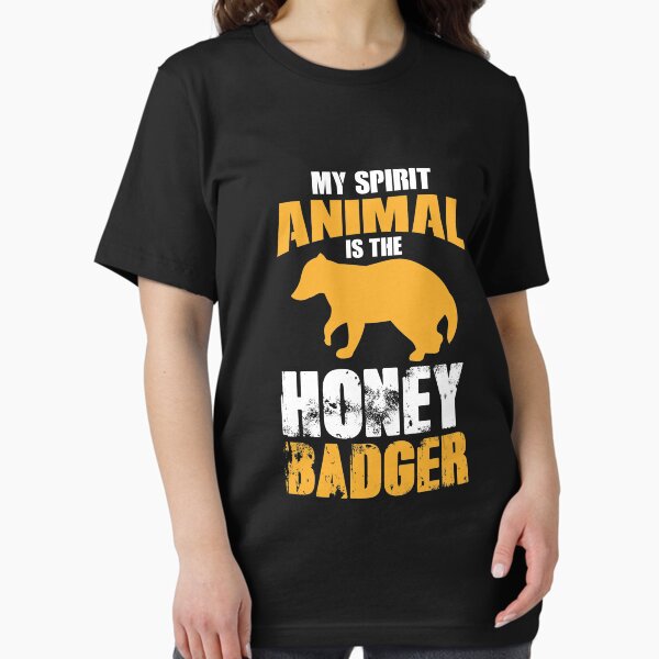 Vista previa del artículo con la obra «Mi animal espiritual es el tejón de miel, tejón de miel, ropa de tejón de miel, regalo de tejón de miel», diseñado y vendido por Designs4Less.