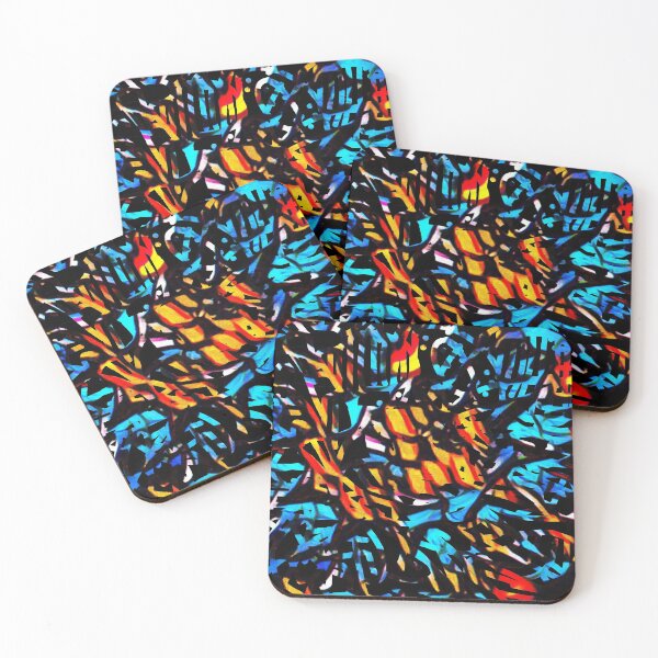 Item preview, Electric Storm. Abstract design featuring bold primary colors. designed and sold by innerspectrum.
