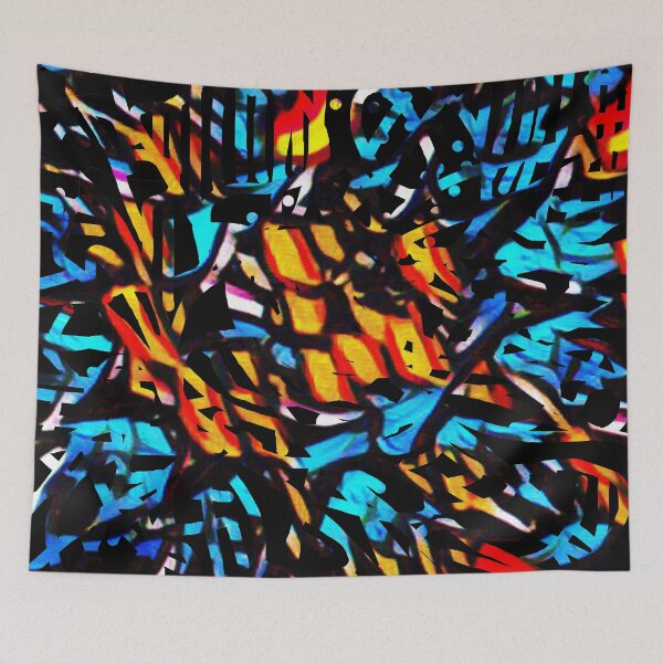 Item preview, Electric Storm. Abstract design featuring bold primary colors. designed and sold by innerspectrum.