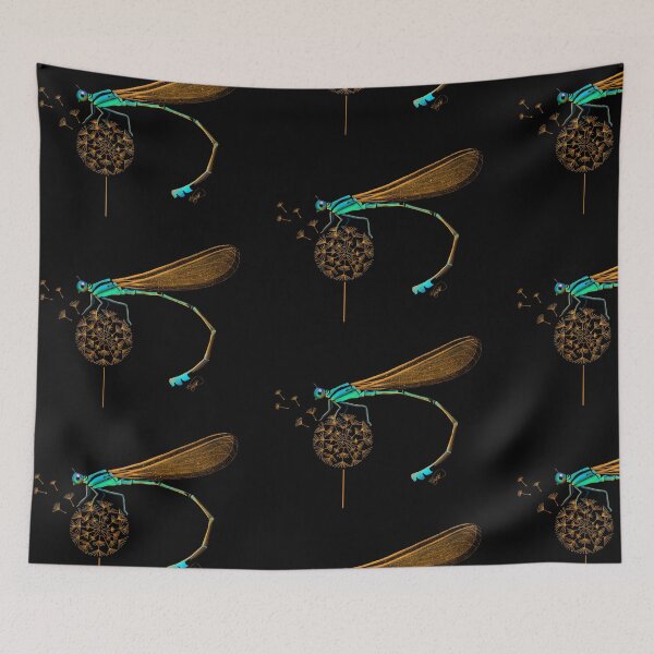 Item preview, Damselfly on Dandelion designed and sold by Karin Taylor.