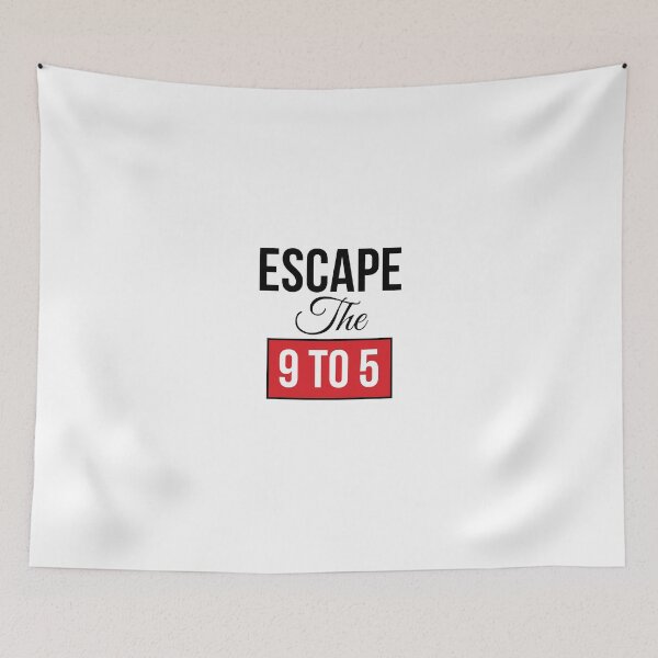 Item preview, Escape The 9 to 5, Startup Quote, Startup Motivation, Business Quotes, Business Motivation, Entrepreneur Motivation, Business, Entrepreneurs, Money,  designed and sold by rigisdesign.