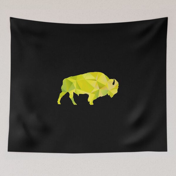 Item preview, Raging Buffaloes Geometric Yellow I Love Buffalo designed and sold by KNUXX Shop.