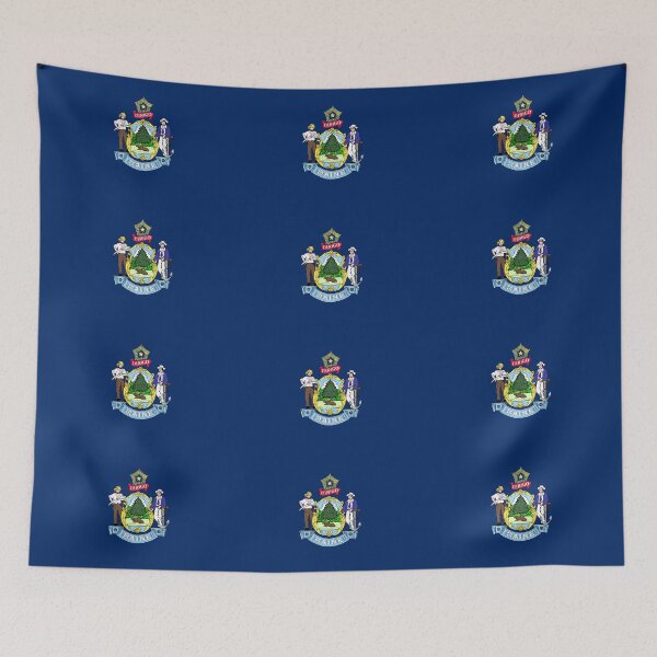 Item preview, Maine State Flag designed and sold by Joncitone.