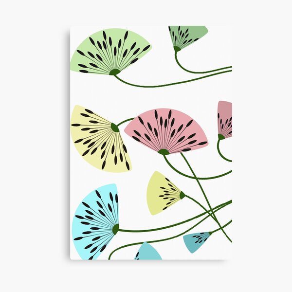 Dandyflowers - White Canvas Print