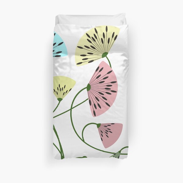 Dandyflowers - White Duvet Cover
