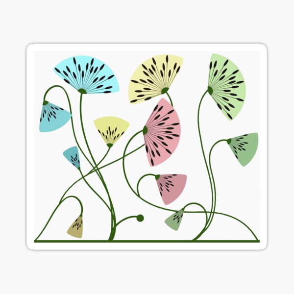 Dandyflowers - White Sticker