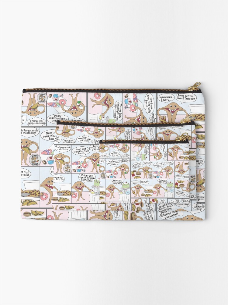 Alternate view of Hungry Uterus Comic Zipper Pouch