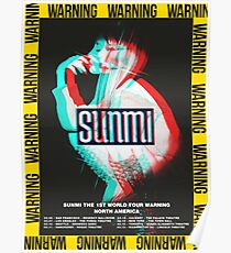 Sunmi 1st World Tour “Warnung” Poster