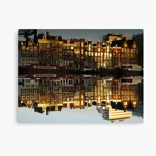 Reflections of Amsterdam - Double Vision Canvas Print