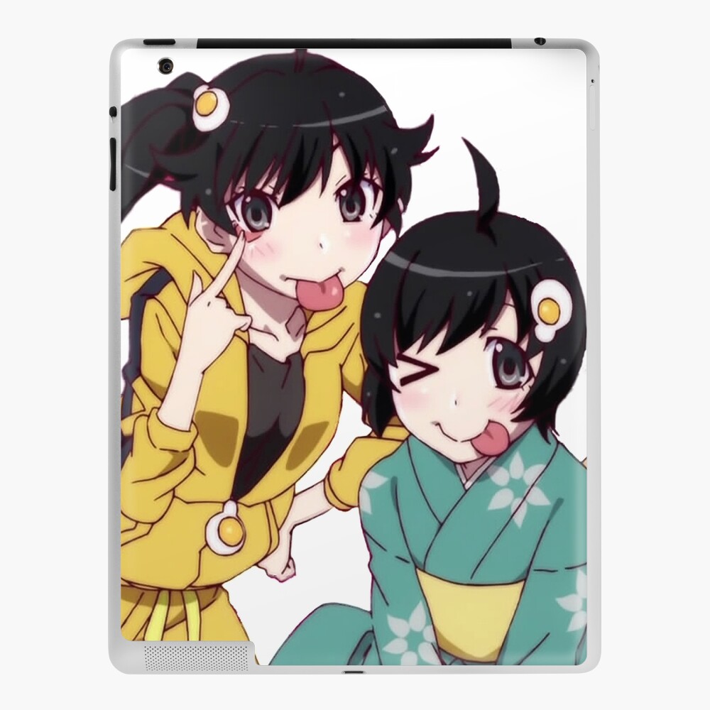 Fire Sisters Karen Araragi And Tsukihi Araragi Ipad Case Skin By Wizardoffire14 Redbubble