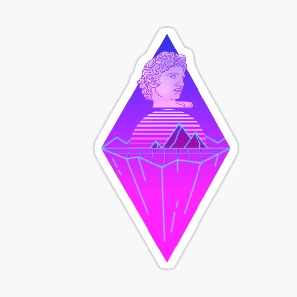 Vaporwaved Sticker