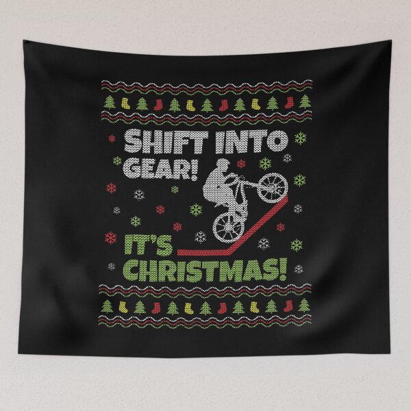 Item preview, Mountain Biking Ugly Christmas designed and sold by EstelleStar.