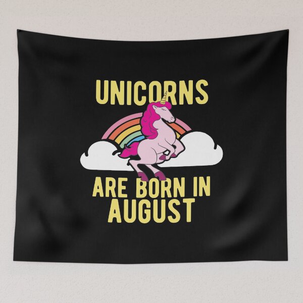 Item preview, Unicorns Are Born In August Shirt Birthday Month Gift Tee designed and sold by haselshirt.
