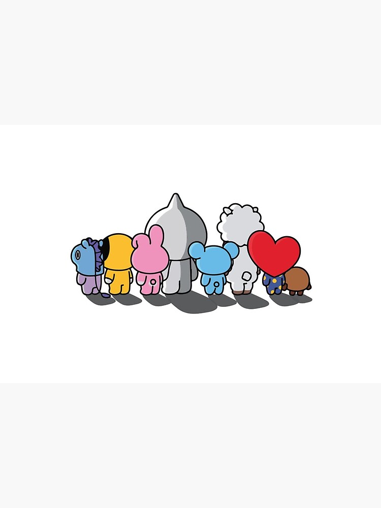 Bt21 All Together Art Board Print By Bellahq Redbubble