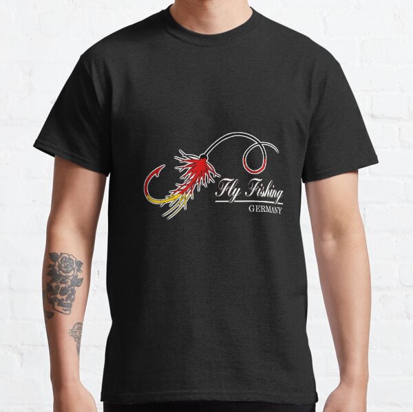 Vista previa del artículo con la obra «Pescador con mosca alemán Pescador con mosca Retro Vintage | Regalo de trucha con moscas a pescado a pescado», diseñado y vendido por Cedinho.