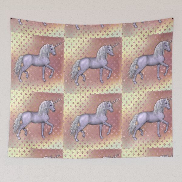 Item preview, White Unicorns and Pink Diamonds designed and sold by GraphicAllusion.