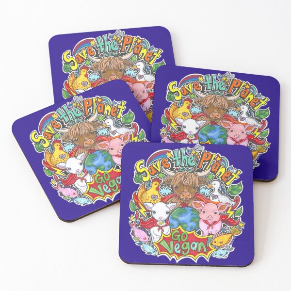 Item preview, Save the Planet - Go Vegan! designed and sold by Lynda Bell.