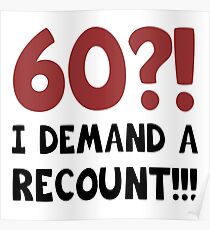 60th Birthday Gag Gift Poster