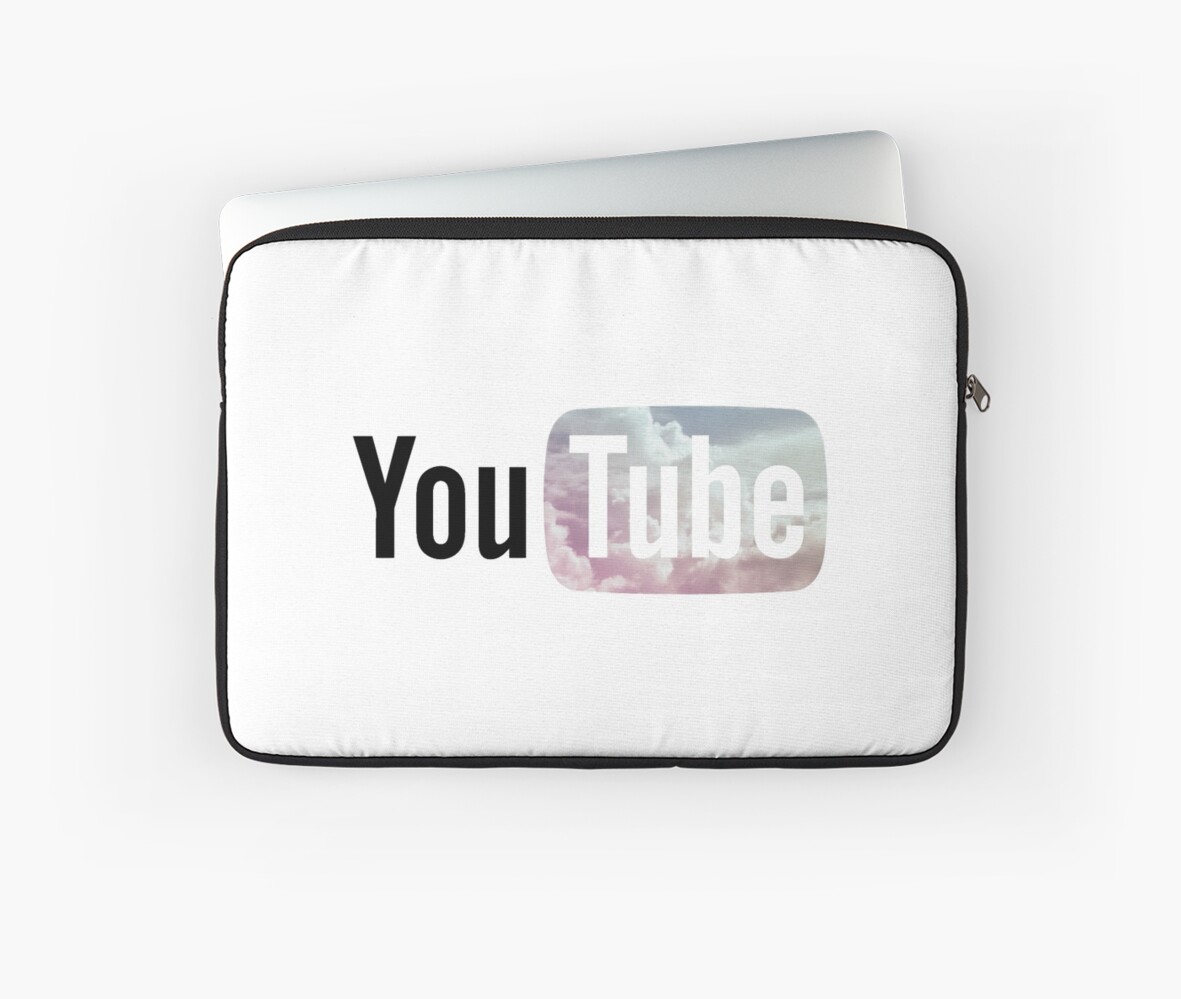 "Pastel Sky YouTube Logo" Laptop Sleeves by amberdaisy ...