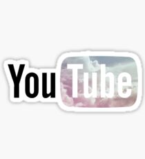 Pastel Sky YouTube Logo Sticker