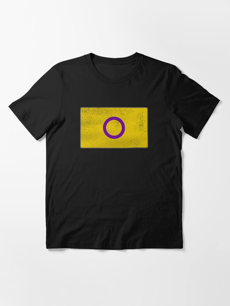 Alternate view of Distressed Intersex Pride Flag Essential T-Shirt
