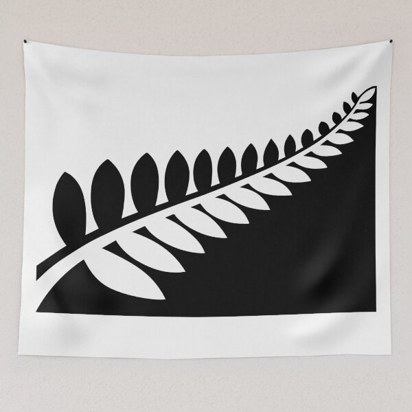 Item preview, New Zealand - Black & White Flag designed and sold by RVDE.