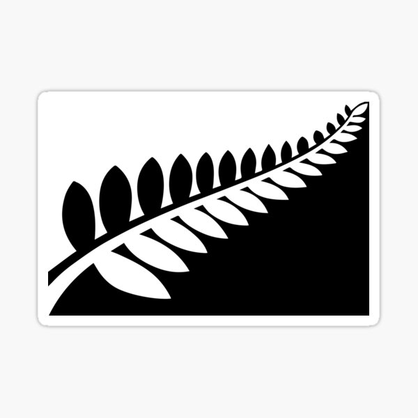 Item preview, New Zealand - Black & White Flag designed and sold by RVDE.