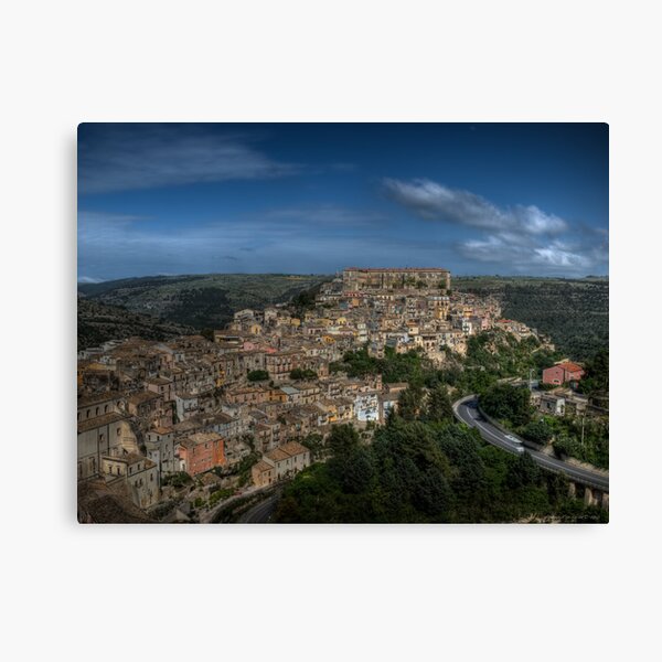 Panoramic view of Ragusa Ibla Canvas Print