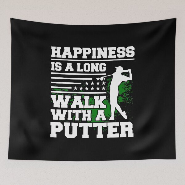 Item preview, Golf Shirt Happiness Is Long Walk With Putter Golfer Gift Tee designed and sold by haselshirt.