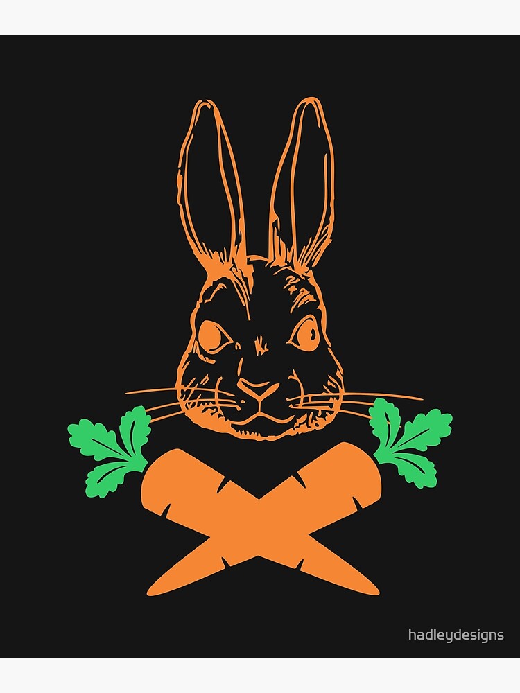 Easter Bunny With Carrot Cross Skull Bones Funny T Shirt Easter Bunny With Carrot Cross Skull Bones Funny T Shirt