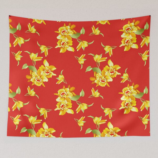 Item preview, Golden Daffodils on Red designed and sold by GraphicAllusion.