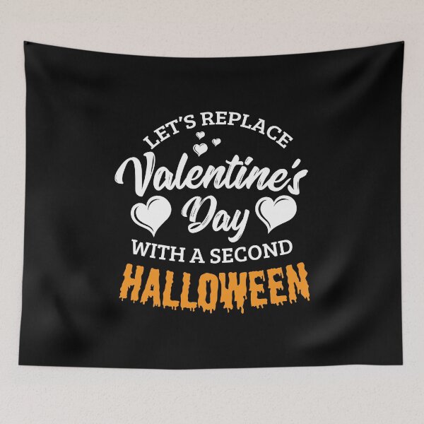 Item preview, Halloween Shirt Let's Replace Valentine's With Second Halloween Gift Tee designed and sold by haselshirt.