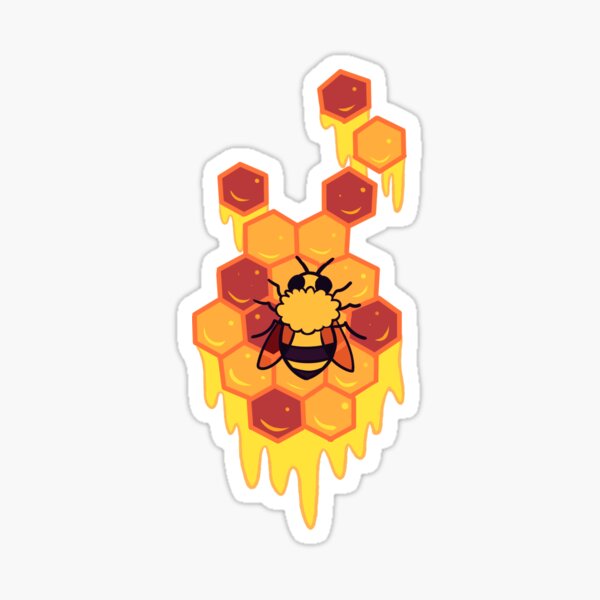 Item preview, bee on honeycomb designed and sold by snowysaur.