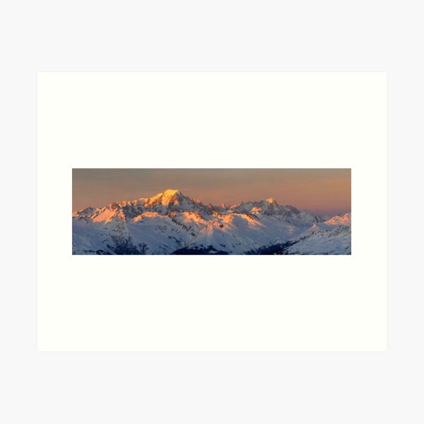 Photo panoramique du Mont Blanc Impression artistique