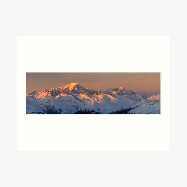 Photo panoramique du Mont Blanc Impression artistique