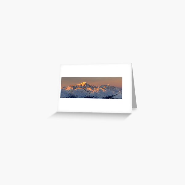 Photo panoramique du Mont Blanc Carte de vœux