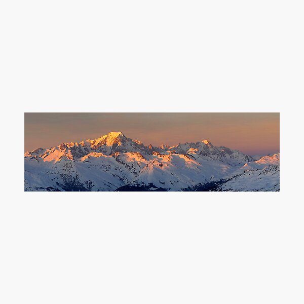 Photo panoramique du Mont Blanc Impression photo