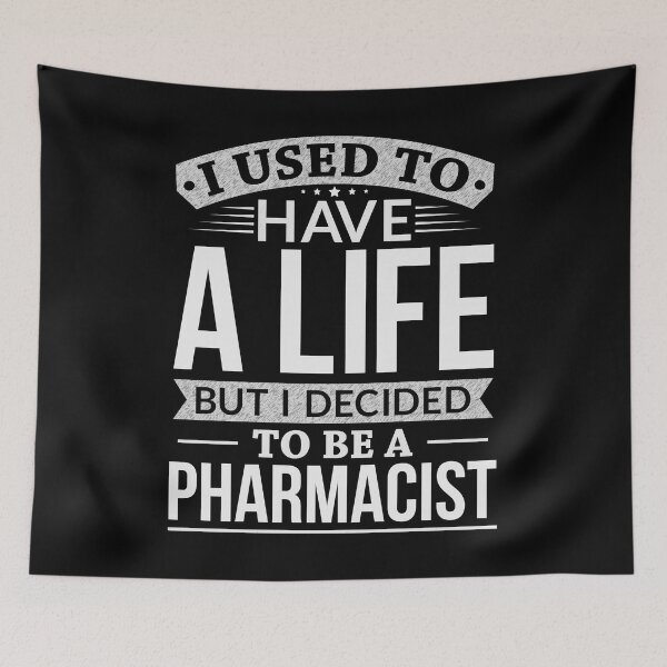 Item preview, Used To Have A Life But I Decided To Be A Pharmacist Shirt designed and sold by Orange Pieces.