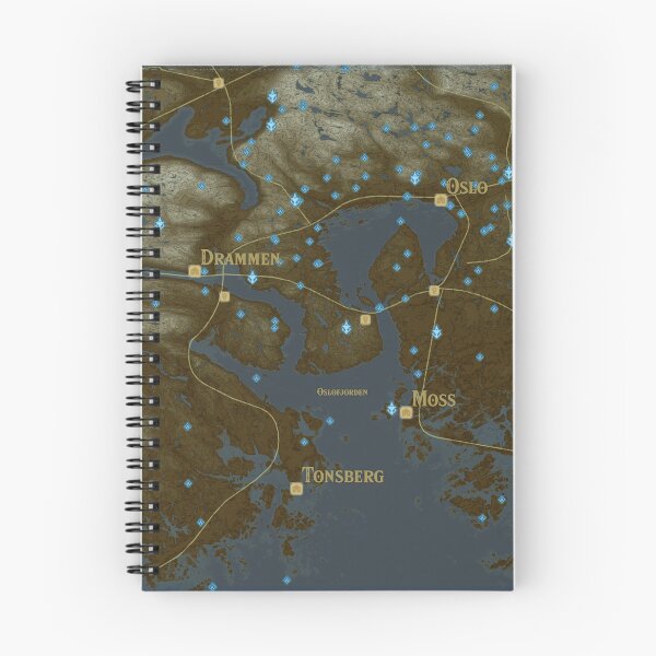 Item preview, Map of the Oslofjord (BotW-style) designed and sold by Henrik Gulliksen Schüller.