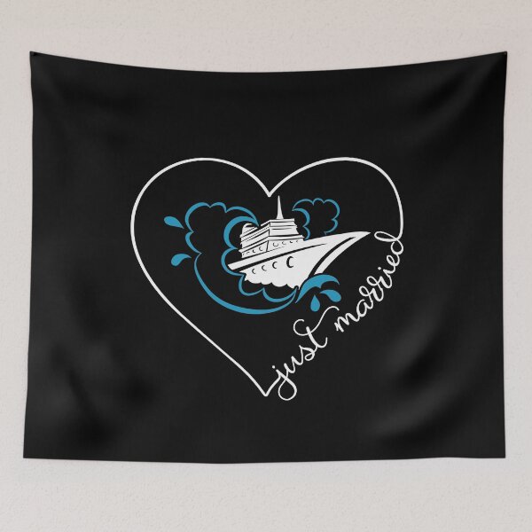 Item preview, Just married Cruise Ship Honeymoon Couple Matching Gift designed and sold by gogo-jr.