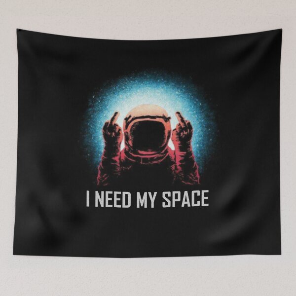 Item preview, I Need My Space - Flipping Off Astronaut designed and sold by Delta12Designs.