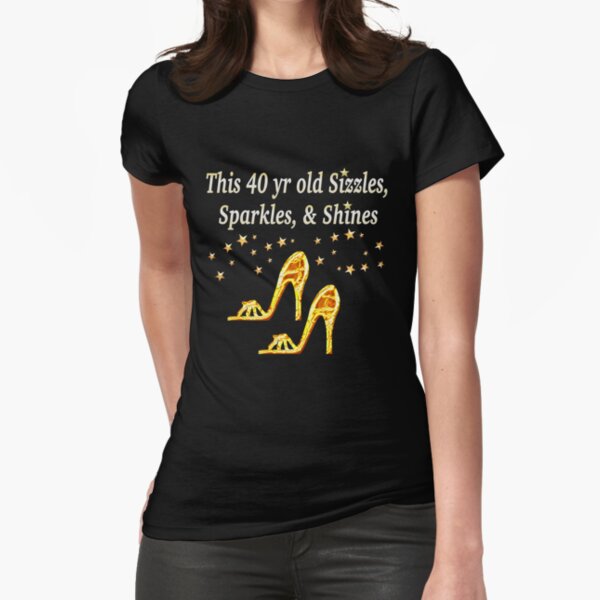GORGEOUS GOLD DIVA DE 40 AÑOS Camiseta entallada