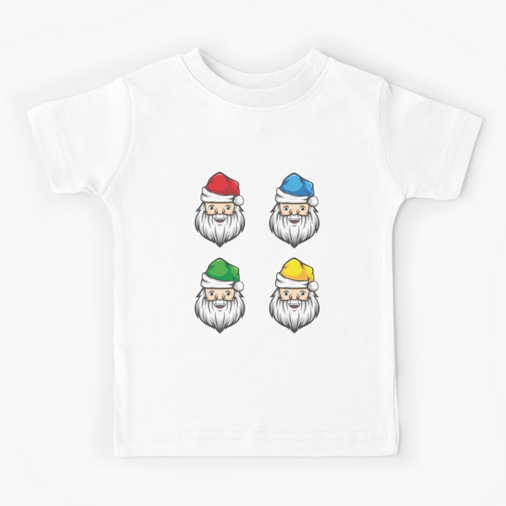 Girls T-Shirt I/'m Santa/'s Favourite Smiling Santa Face Christmas Kids Boys
