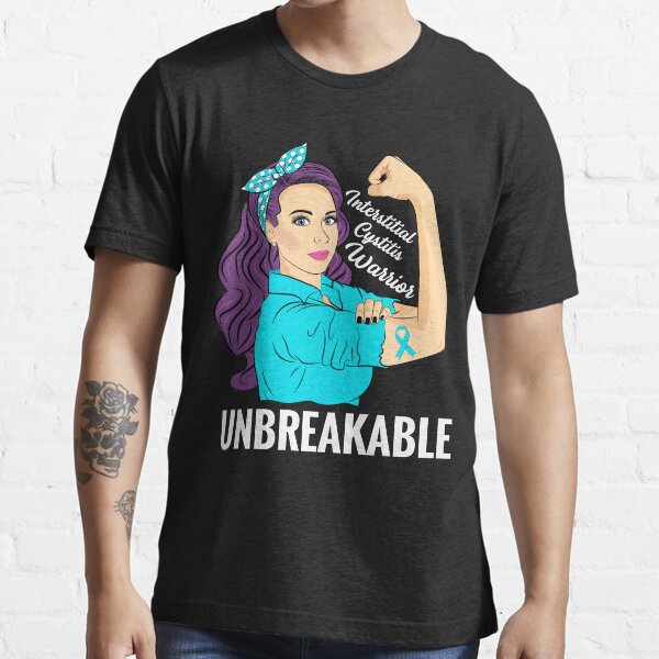 Interstitial Cystitis Awareness IC Warrior Unbreakable Essential T-Shirt