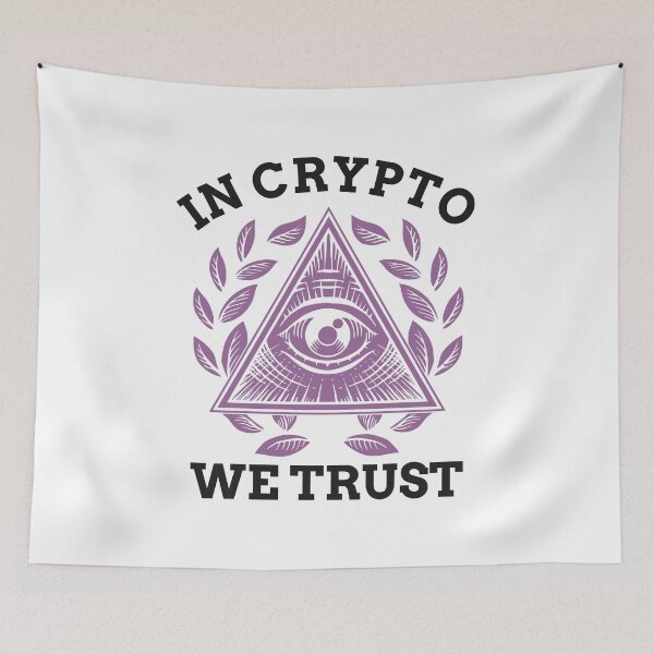 Item preview, In Crypto We Trust Bitcoin Cryptocurrency designed and sold by perfectpresents.
